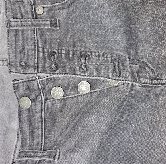 Madewell Denim - Gray Denim Jeans with Button Fly